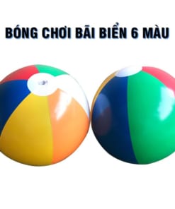 Bóng chơi bãi biển PVC cho bé 6 màu